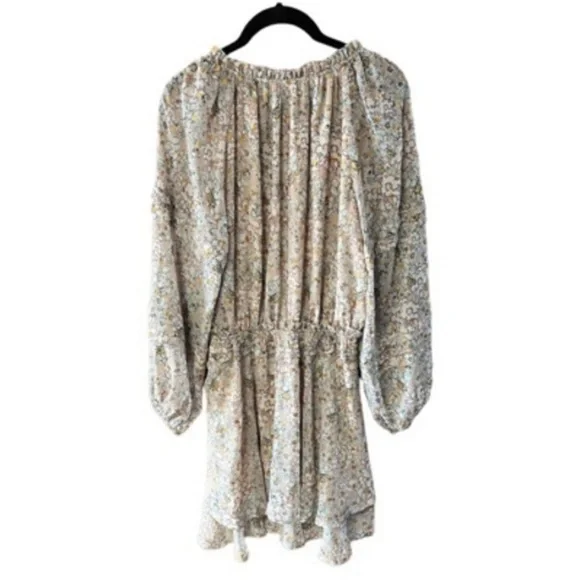 Fate Floral Ruffled Long‎ Sleeve Mini Dress NWT - Picture 2 of 4